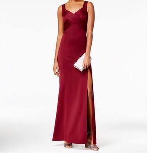 Emerald Sundae Maroon gown